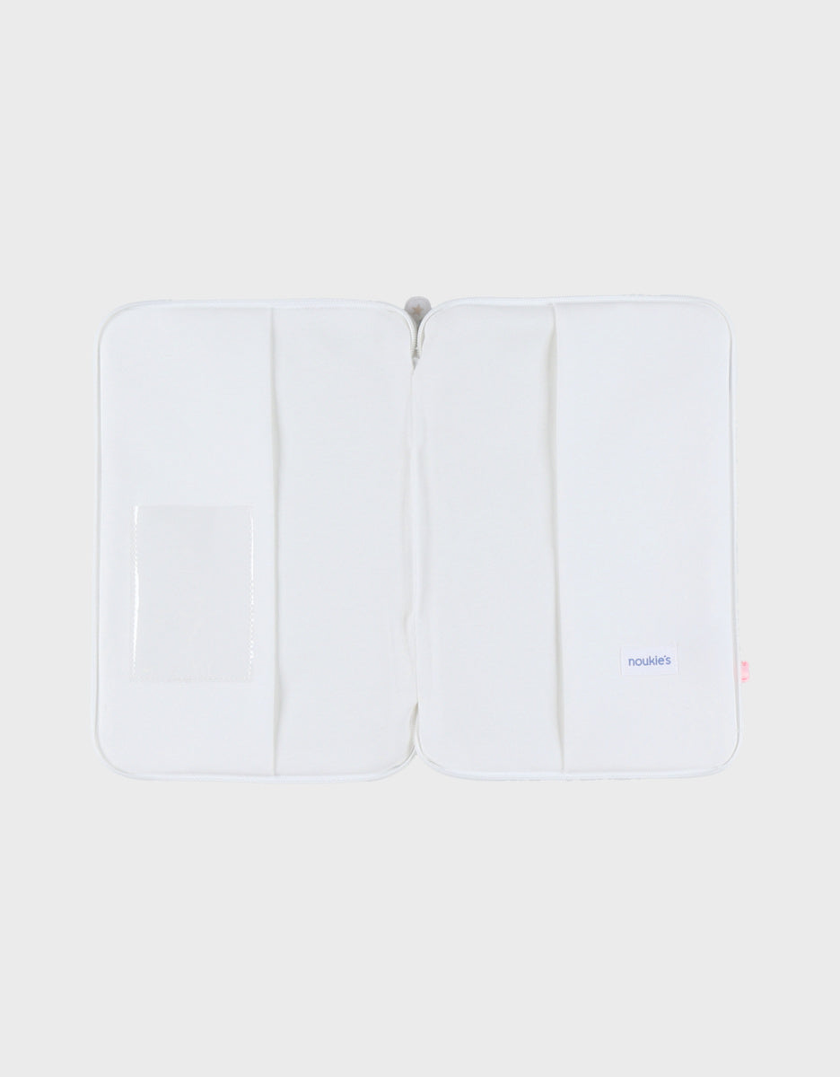 Protège carnet de santé, mousseline bio dino
