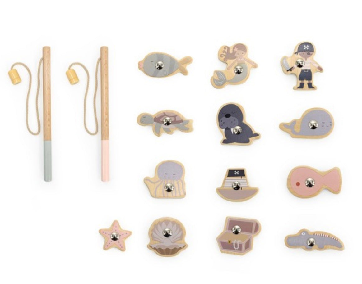 Jeu de pêche en bois