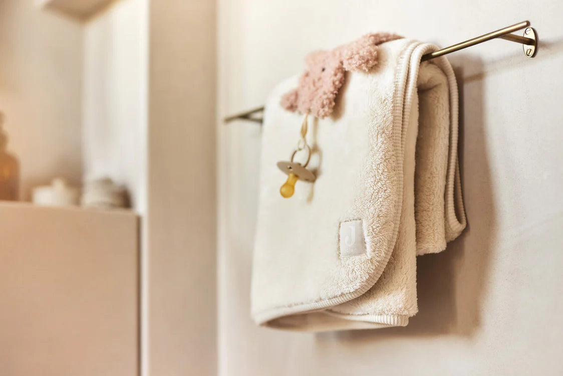 Couverture Berceau 75x100cm Basic Jersey/Sherpa - Oatmeal