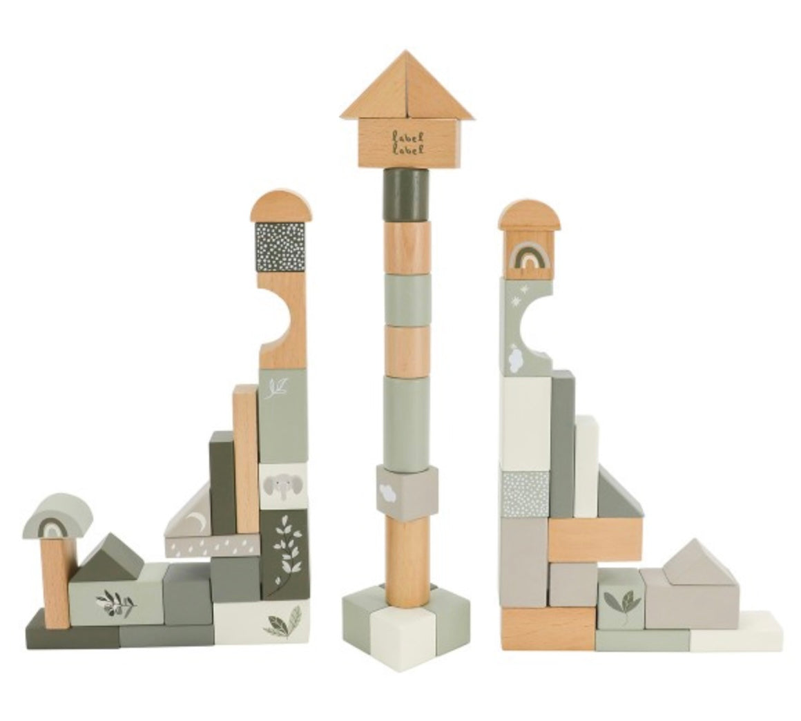 Blocs en bois Olive green