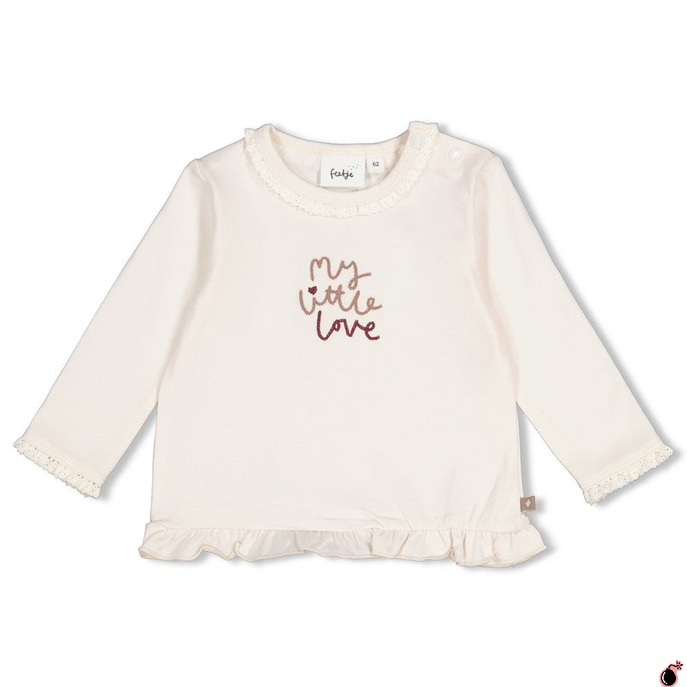 T shirt Love Blanc