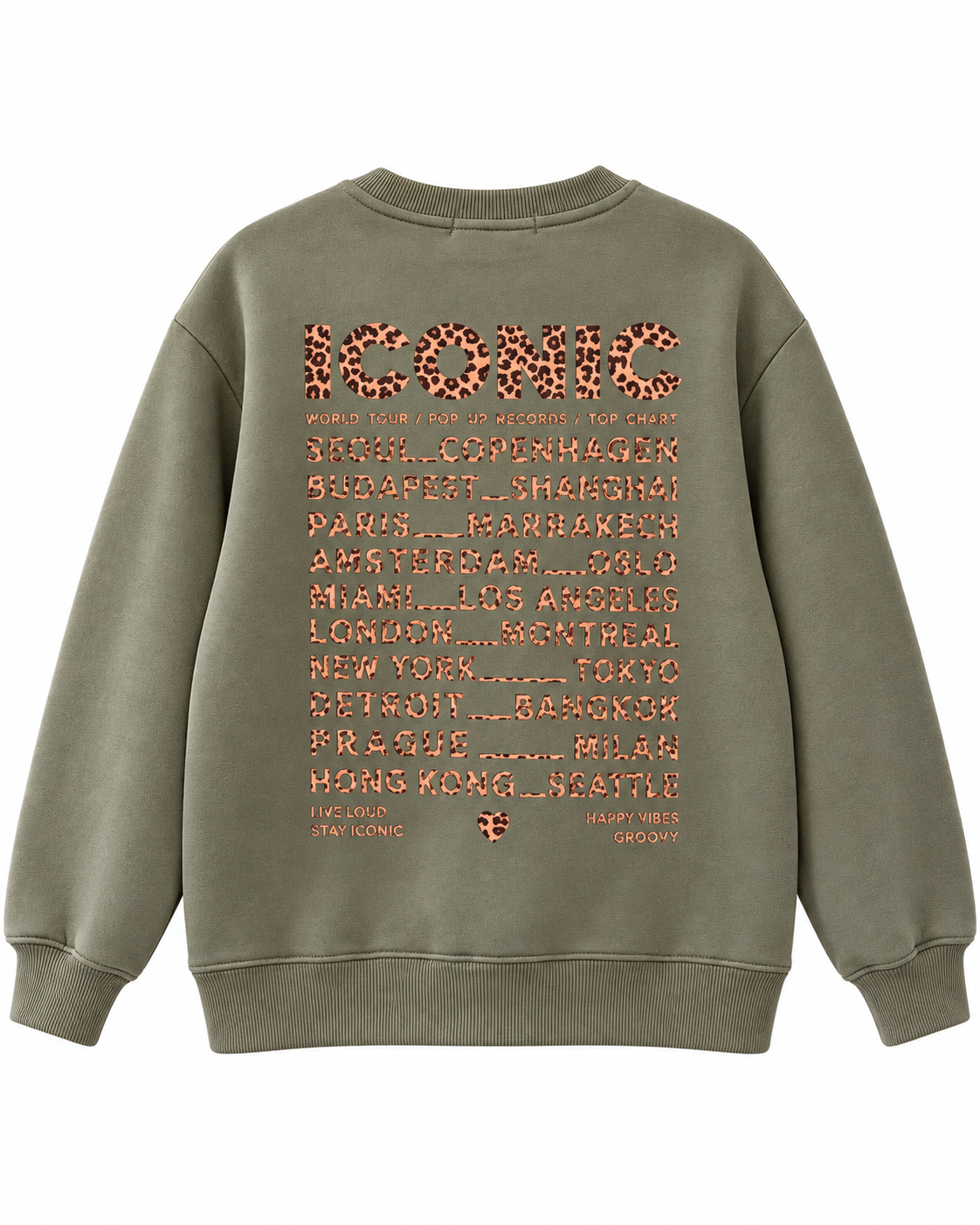 Sweat Iconic Léo Kaki