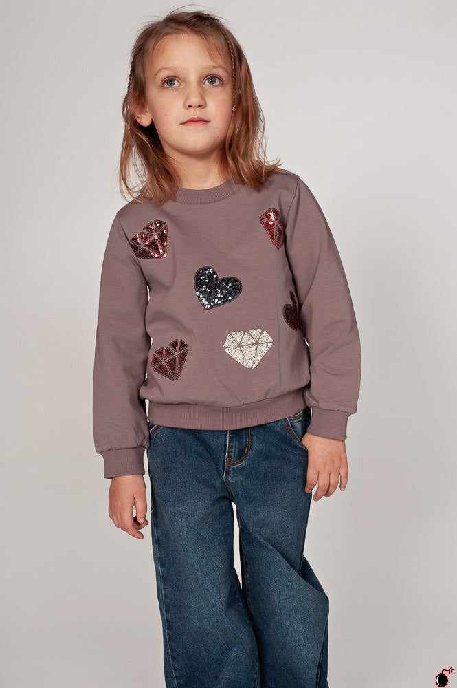 Sweat Princesse Mauve