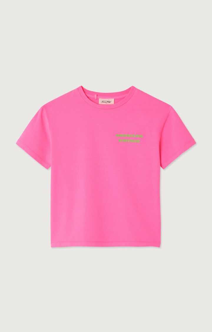 T shirt FIZVALLEY Rose fluo