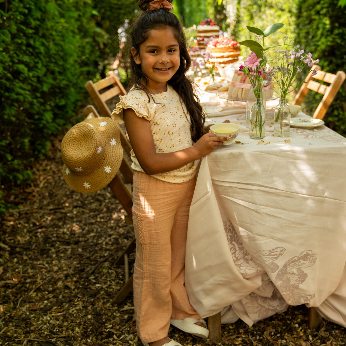 Pantalon Birgit Pêche