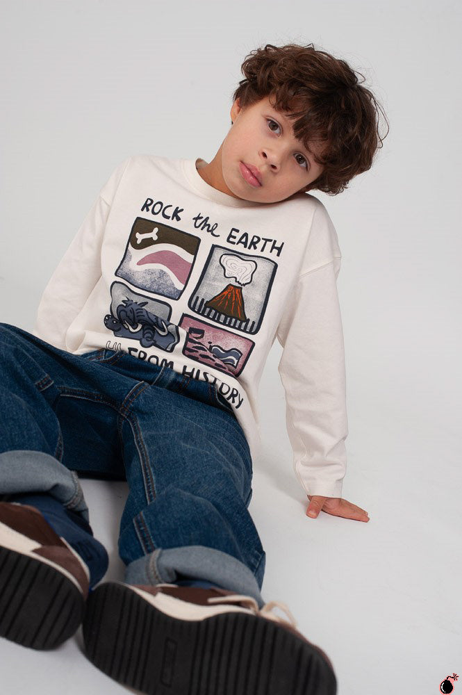 T shirt Rock Blanc