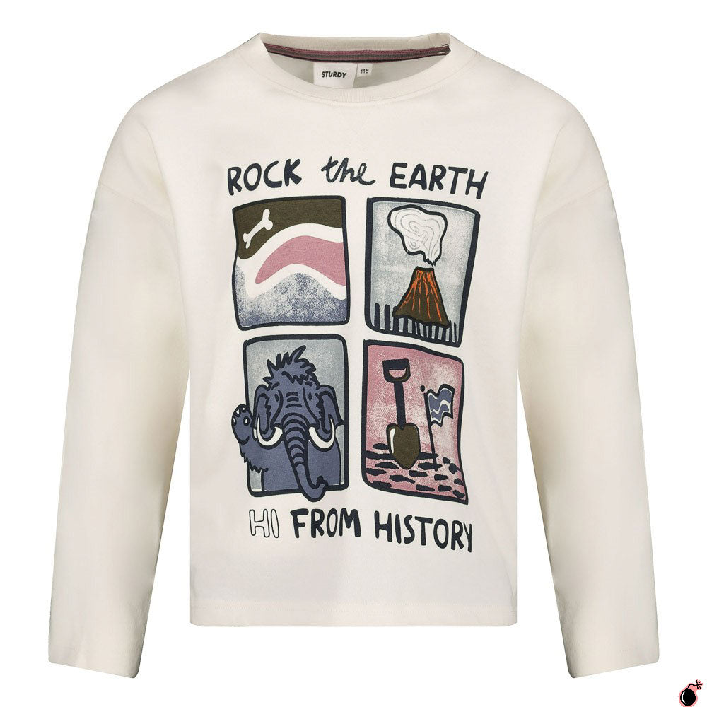 T shirt Rock Blanc
