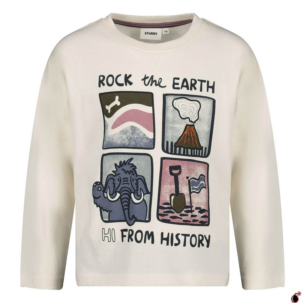 T shirt Rock Blanc