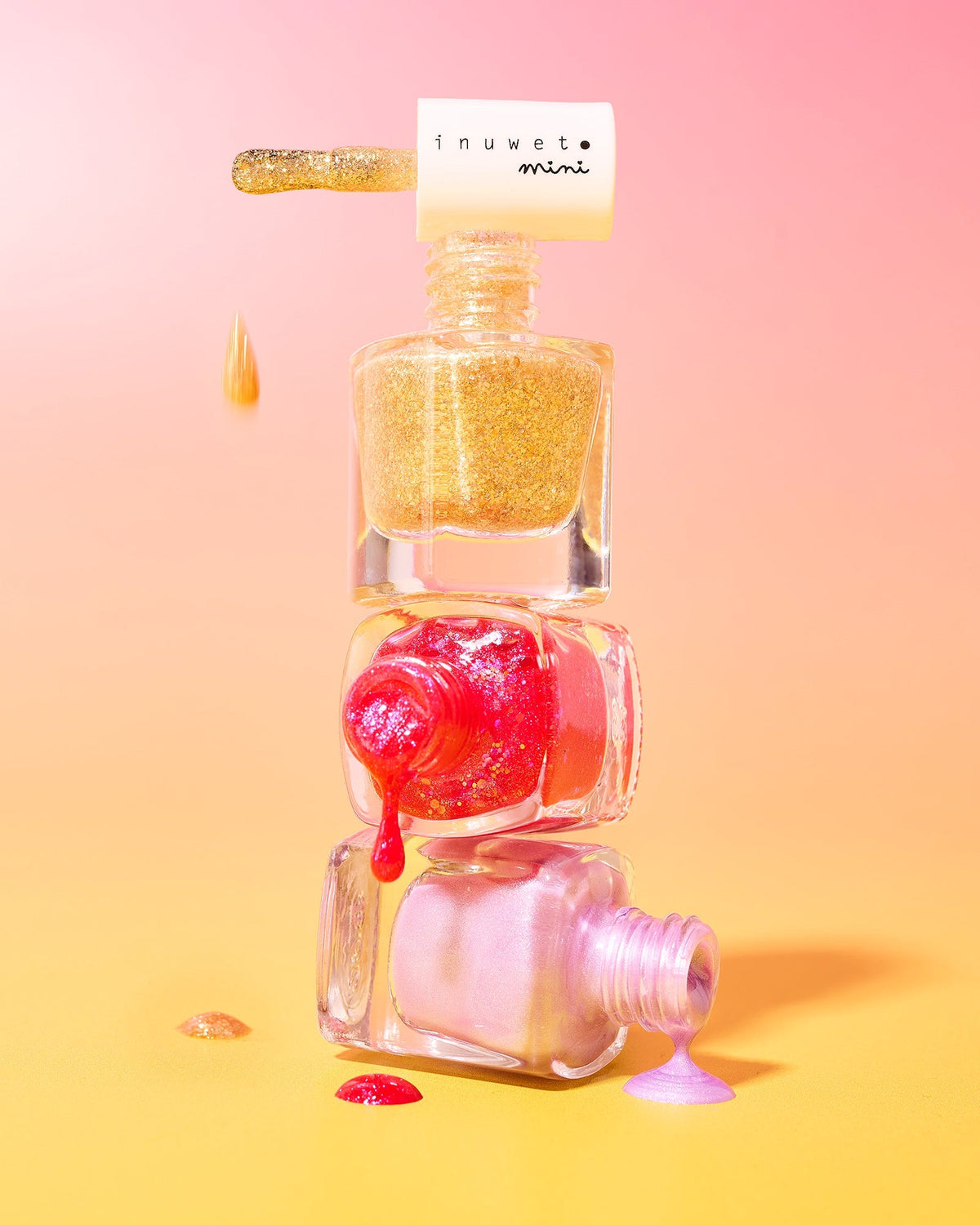 Vernis à l'eau fuchsia - Parfum fraise