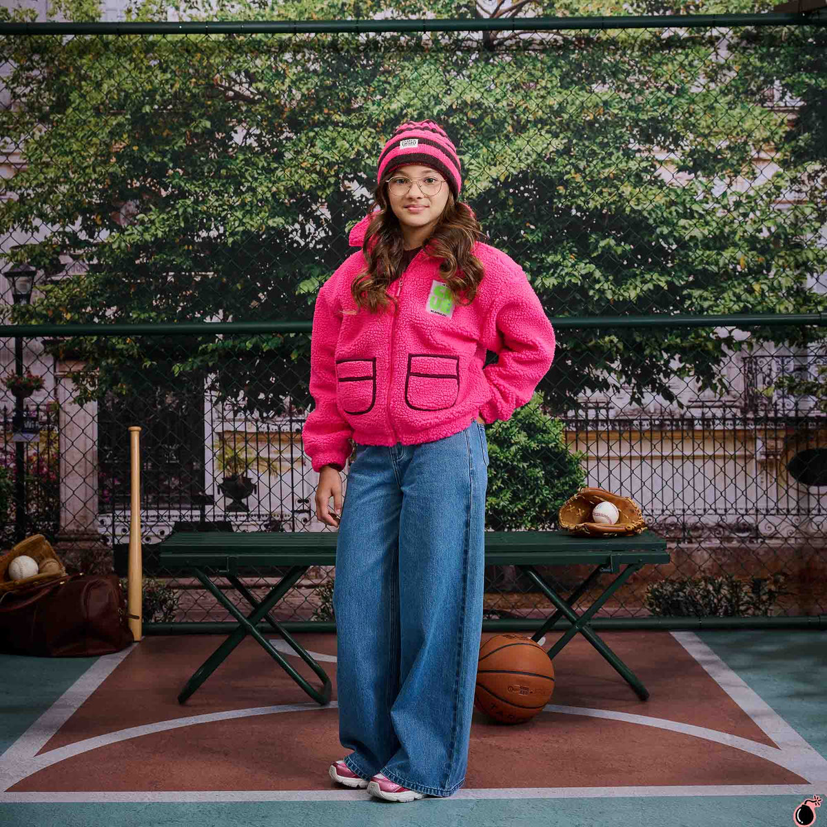 Gilet Maan Rose