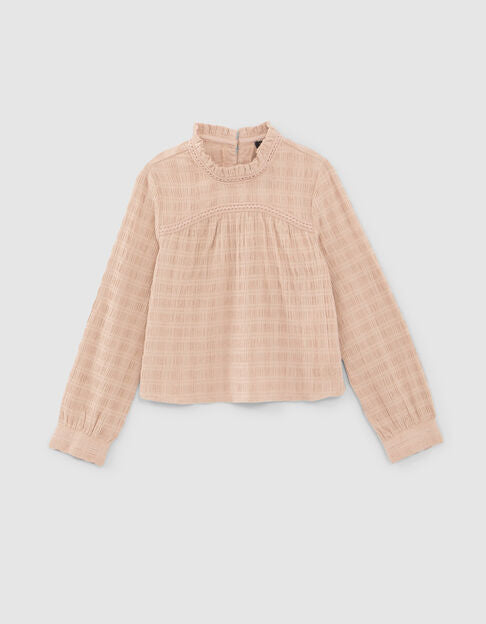 DOWNTOWN BALLET Bluse Zartrosa