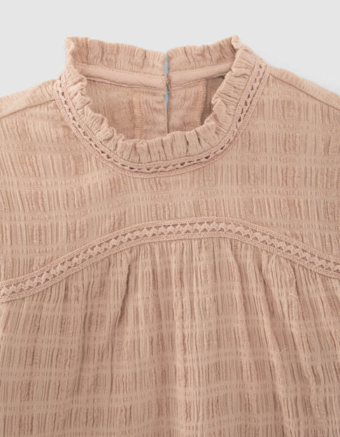 DOWNTOWN BALLET Bluse Zartrosa