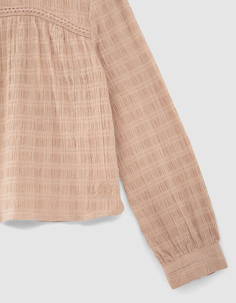 DOWNTOWN BALLET Bluse Zartrosa