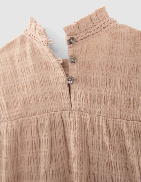 DOWNTOWN BALLET Bluse Zartrosa