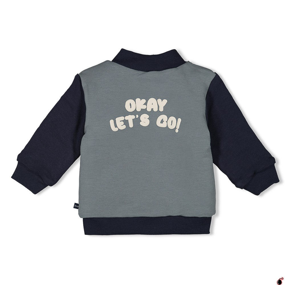 Gilet bomber Réversible Let's Go Bleu