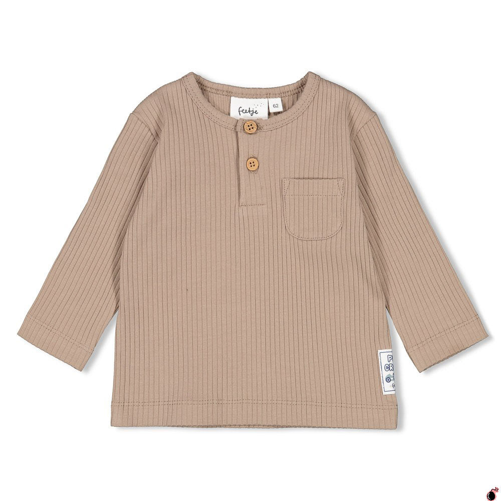 T shirt Let's Go Taupe