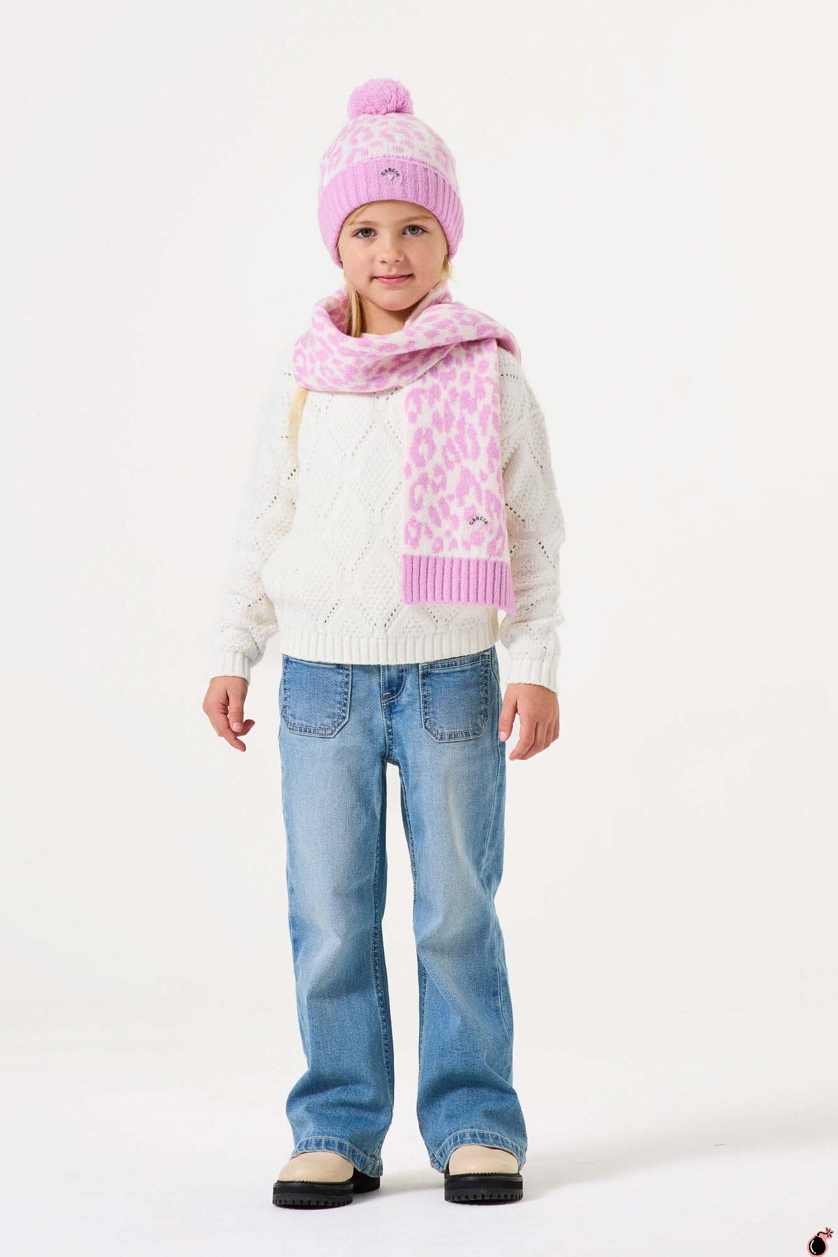 Écharpe Rosalia Rose