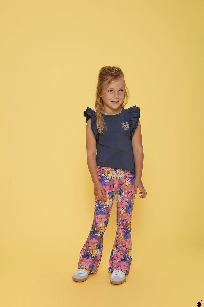 T shirt Rolling Bleu