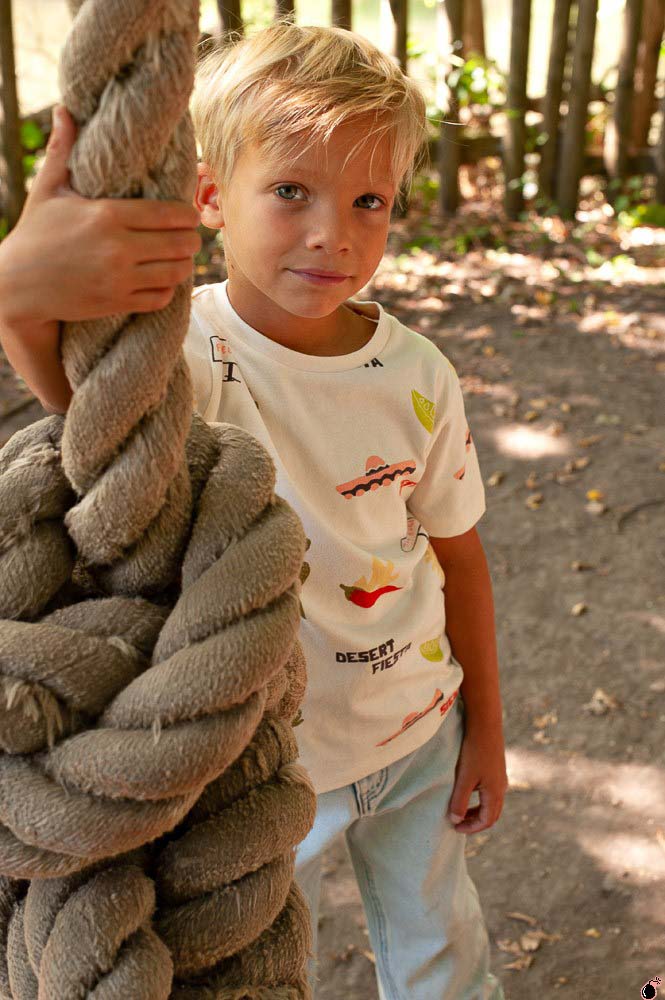 T shirt Desert Blanc