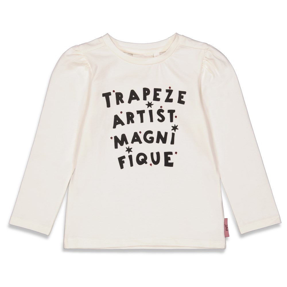 T shirt Fille - Longsleeve - Red Velvet Circus - Blanc
