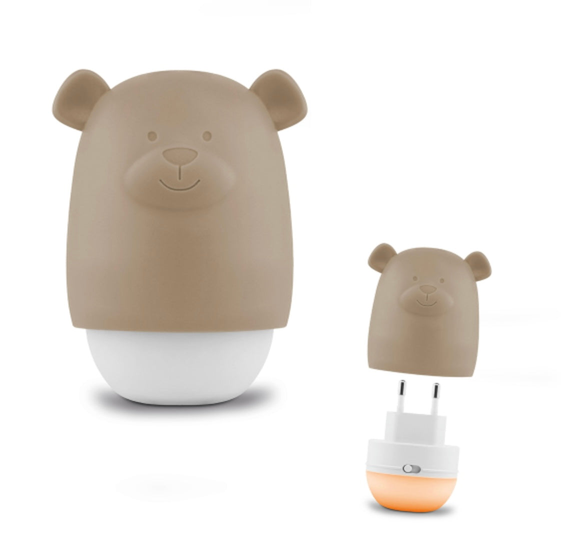 Veilleuse nomade BENNY Ours taupe