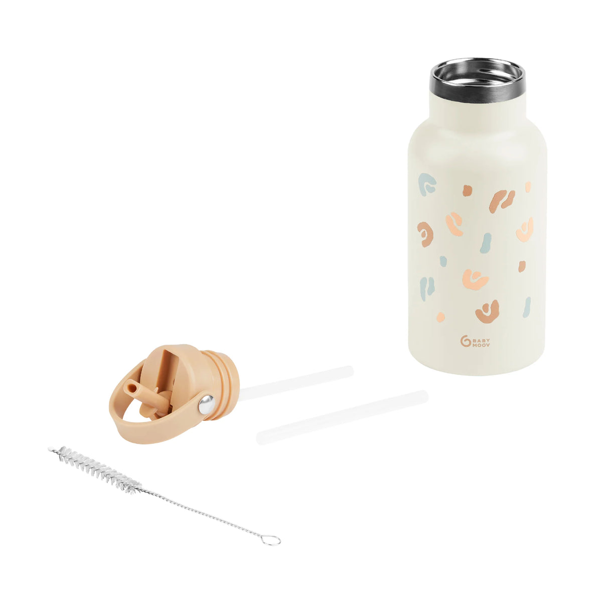 ° Gourde enfant inox isotherme Babymoov – Little Explorer Ivory °