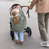 Poncho de voyage Waterproof + Teddy Vert