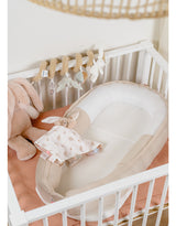 Nid bébé, mousseline de coton bio beige