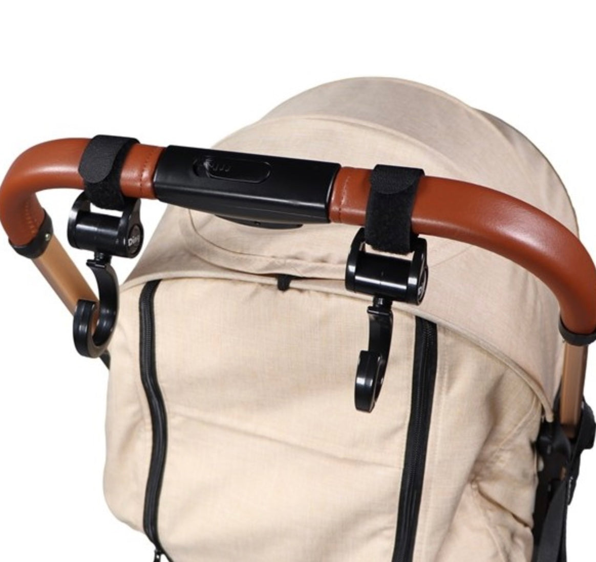 Crochets pour poussette Noir