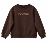 Sweat Iconic Léo Chocolat