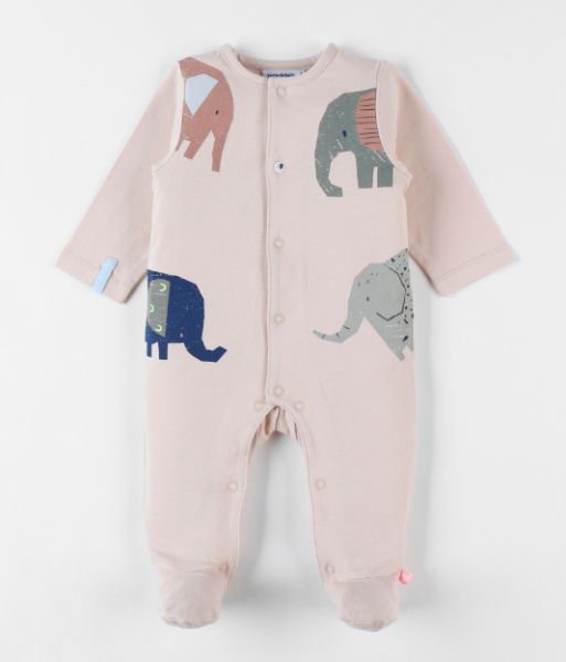 Pyjama Eléphants beige