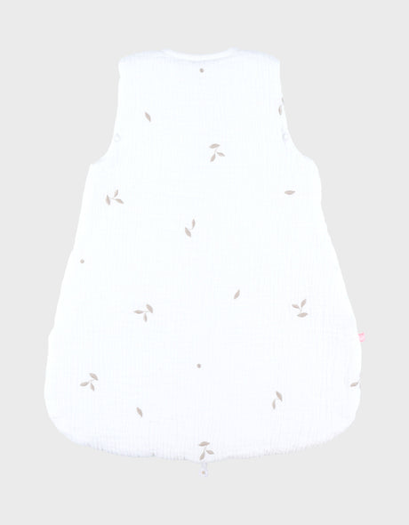 Gigoteuse naissance Mousseline bio blanche