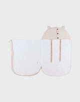 Nid d’ange, mousseline de coton bio beige