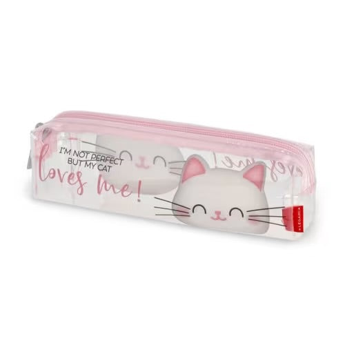 Trousse transparente chat