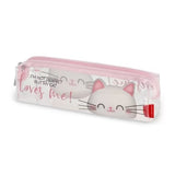 Trousse transparente chat