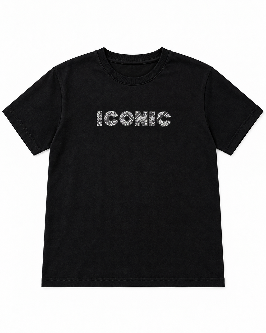 T-shirt ICONIC Bandana Noir