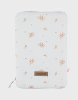 Protège carnet de santé, mousseline bio fleurs d’antan