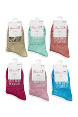 Chaussettes à paillettes MON BEBE D'AMOUR