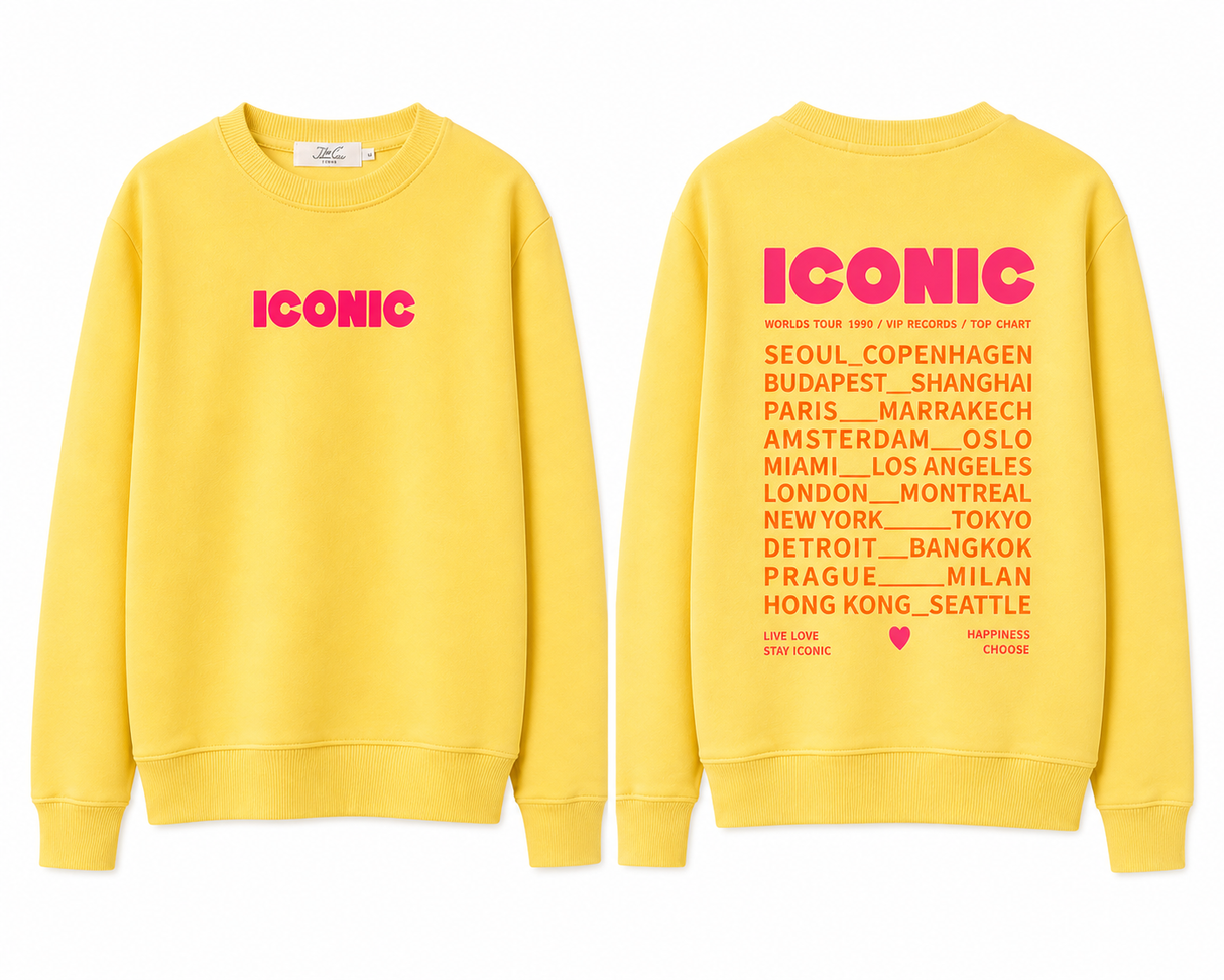 Sweat été ICONIC jaune
