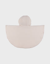 Poncho bébé, mousseline de coton bio beige
