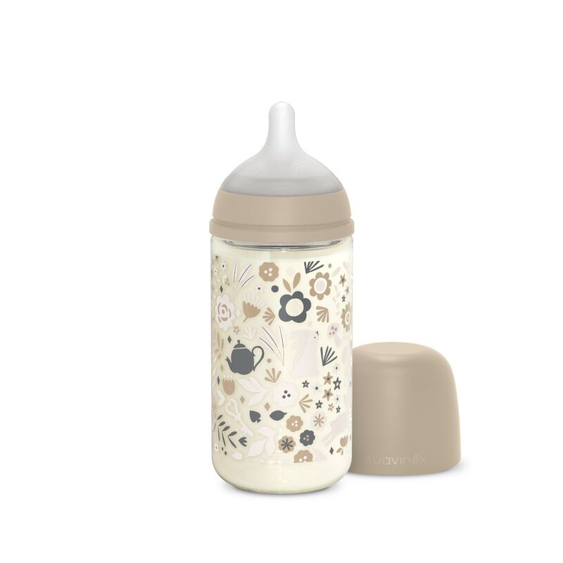 BIBERON VERRE 240ML TETINE SXPro M - WONDERLAND Beige