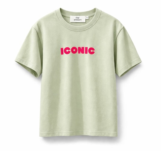 T-shirt ICONIC Vert eau chiné