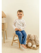 Pyjama bébé, velours imprimé dino