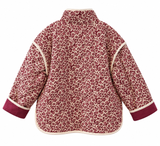 Veste matelassée Fleurie Rose