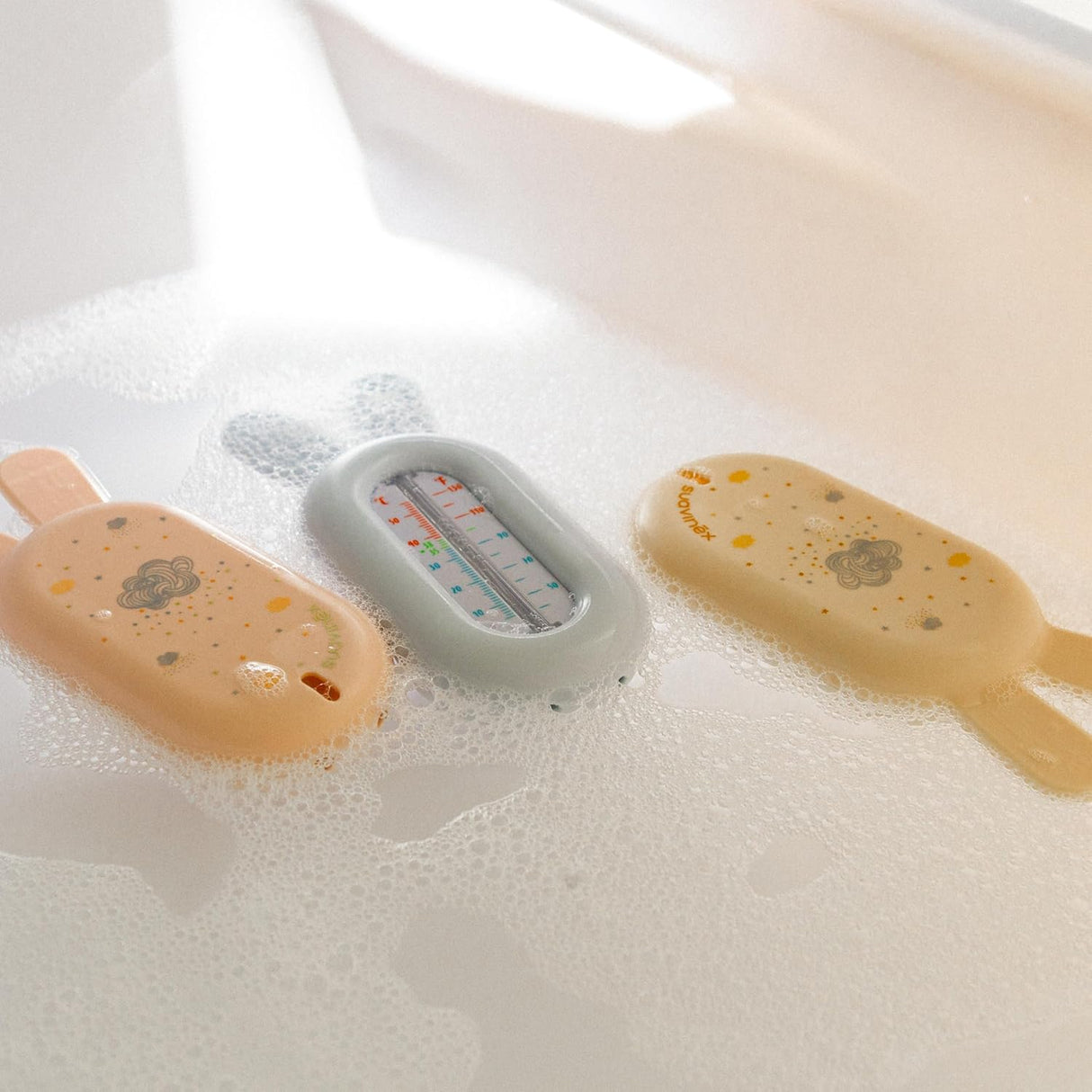 Thermomètre de Bain pour Bébé Beige