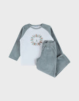 Pyjama bébé, velours imprimé Babou