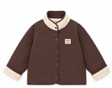 Veste moumoute REVERSIBLE Chocolat