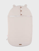 Nid d’ange, mousseline de coton bio beige