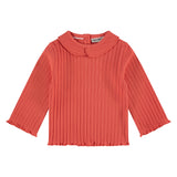 T-shirt Col Claudine Orange
