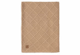 Couverture Berceau 75x100cm Check Knit Biscuit/Teddy Fleece